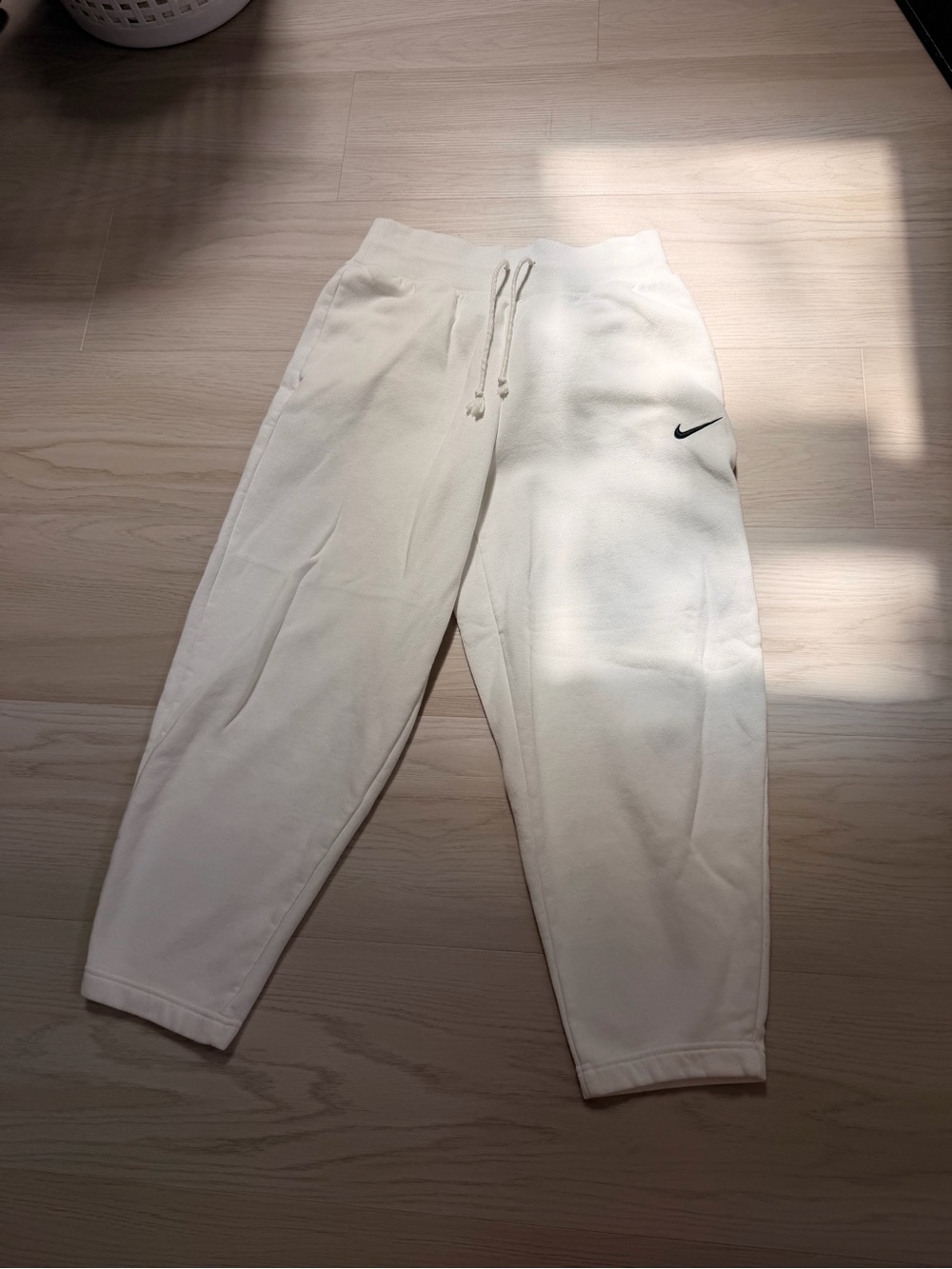 Nike White Phoenix Fleece  Sweatpants Size M